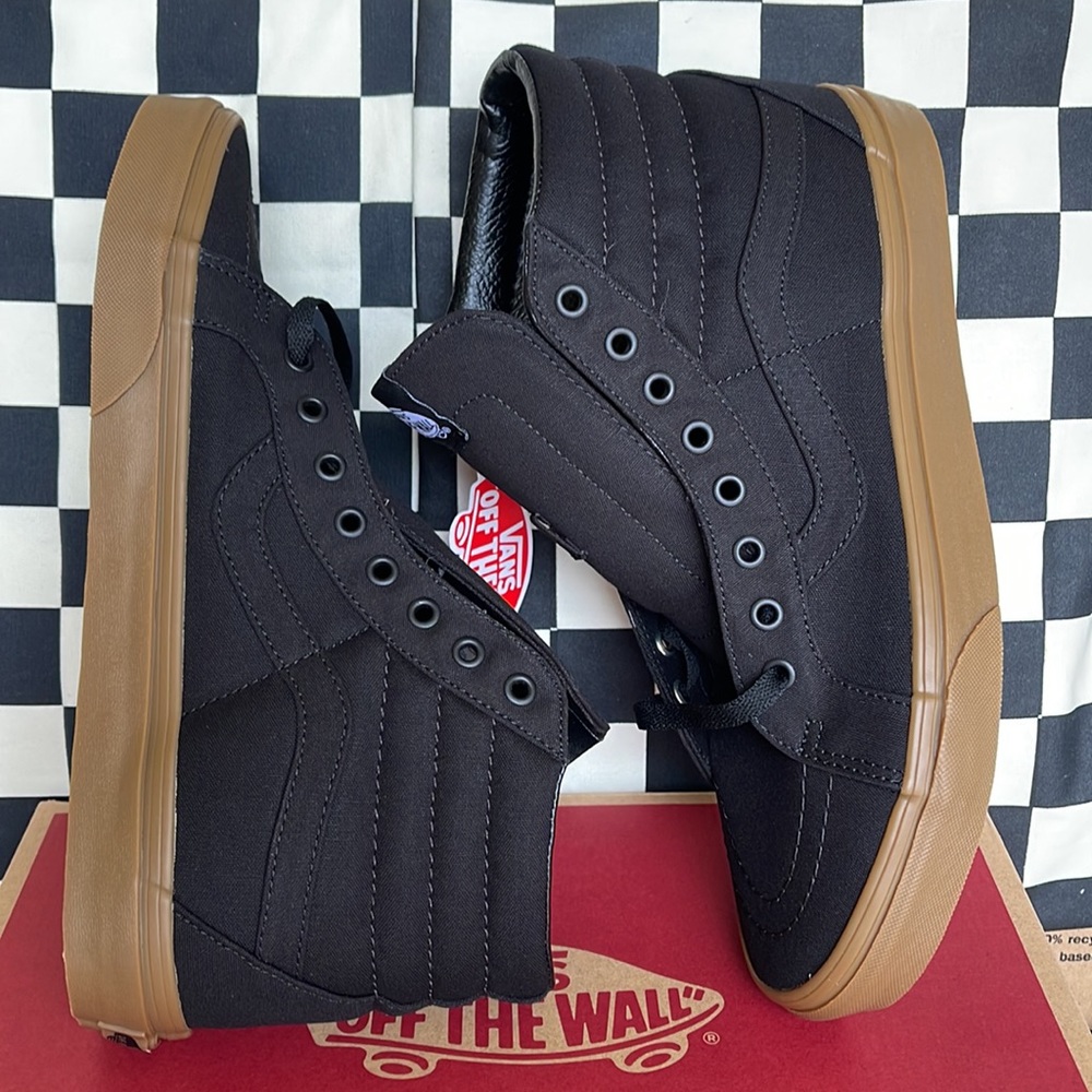 Vans WMNS Sk8-Hi Reissue Canvas Gum Black/Light Gum sneakers - Picture 12 of 16